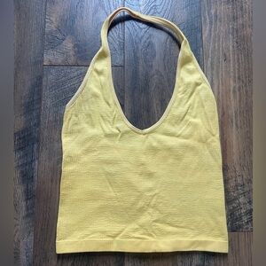 Urban Outfitters Yellow Halter Top